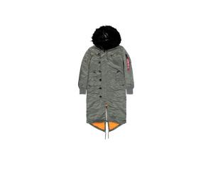Alpha Industries Long Fishtail Field Jacket Giacche invernali Taglia M - Verde