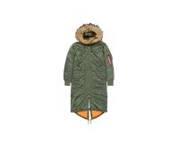 Alpha Industries Long Fishtail Field Jacket Giacche invernali Taglia S - Verde oliva
