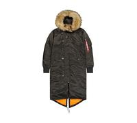 Alpha Industries Long Fishtail Giacca polare da donna Black Olive XL