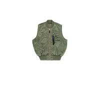 Alpha Industries MA-1 Base UV Loose Vest Giacche Bomber Taglia S - Verde oliva
