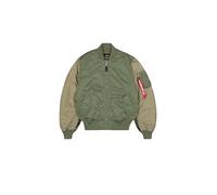 Alpha Industries MA-1 Camo Back Embroidery Giacche Bomber Taglia M - Verde oliva