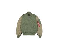Alpha Industries MA-1 Camo Back Embroidery Giacche Bomber Taglia L - Verde oliva