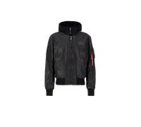 Alpha Industries MA-1 D-Tec Faux Leather Giacche Bomber Taglia L - Nero