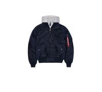 Alpha Industries MA-1 D-Tec Hood Giacche Bomber Taglia 3XL - Blu