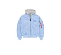 Alpha Industries MA-1 D-Tec Hood Giacche Bomber Taglia L - Blu chiaro