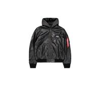 Alpha Industries MA-1 D-Tec Leather Giacche Bomber Taglia M - Nero