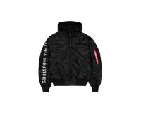 Alpha Industries MA-1 D-Tec Sleeve Embroidery Giacche Bomber Taglia L - Nero/riflettente
