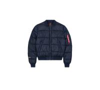 Alpha Industries MA-1 Logo Puffer Giacche Bomber Taglia L - Blu scuro