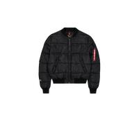 Alpha Industries MA-1 Logo Puffer Giacche Bomber Taglia L - Nero