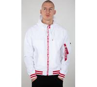 Alpha Industries MA-1 LW Hooded PZ Giacca, bianco, taglia 3XL per maschi
