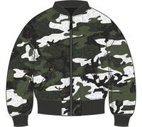Alpha Industries MA-1 OS Rev.Fur Giacca da donna, nero-multicolore, taglia S per donne