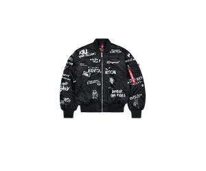 Alpha Industries MA-1 Peace Giacche Bomber Nero