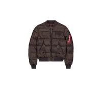Alpha Industries MA-1 Puffer Bomber Camo Giacche invernali da uomini Taglia S - Camo d'oliva