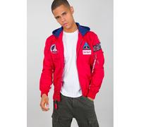 Alpha Industries MA-1 TT Cappuccio NASA Giacca Speed Red L Rosso