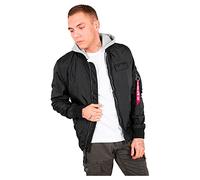 Alpha Industries MA-1 TT Giacca bomber con cappuccio da Uomo Black