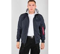 Alpha Industries MA-1 TT Giacca bomber con cappuccio da Uomo Rep.Blue
