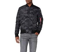 Alpha Industries MA-1 TT Giacca bomber mimetica da Uomo Black Camo