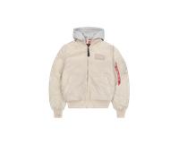 Alpha Industries MA-1 TT Hood Cold Weather Giacche Bomber Taglia L - Beige