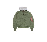 ALPHA INDUSTRIES Giacca di mezza stagione 'MA-1' oliva / bianco Uomo - Streetwear - Giacche - Bomber ALPHA INDUSTRIES L