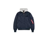 Alpha Industries MA-1 TT Hood Light Giacche Bomber Taglia M - Blu