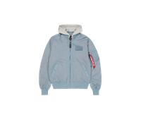 Alpha Industries MA-1 TT Hood Light Giacche Bomber Taglia XL - Grigio-blu