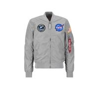 Alpha Industries MA-1 TT NASA Reversible II Giacche Bomber Taglia M - Argento