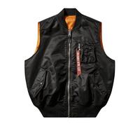 ALPHA INDUSTRIES Gilet 'MA-1' rosso / nero / offwhite Uomo - Streetwear - Giacche - Gilet ALPHA INDUSTRIES M