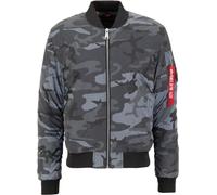 ALPHA INDUSTRIES Giacca di mezza stagione grigio / grigio scuro / rosso rubino / nero, Taglia S