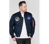 Alpha Industries MA-1 VF NASA Bomber Jacket per Uomo Rep.Blue