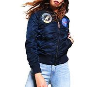 Alpha Industries MA-1 VF NASA Wmn Bomber Jacket per Donna Rep.Blue
