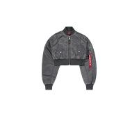 Alpha Industries MA-1 Vintage Cropped Giacche Bomber Taglia S - Grigio