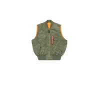 ALPHA INDUSTRIES Gilet 'MA-1' oliva, Taglia M