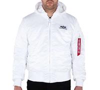 ALPHA INDUSTRIES Giacca di mezza stagione 'MA-1 ZH' nero / bianco, Taglia XXL