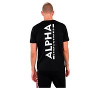 Alpha Industries Backprint Short Sleeve T-shirt Nero L Uomo