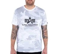 Alpha Industries Basic Big Logo Camo T-Shirt Magliette Taglia S - Camo Bianco