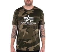 Alpha Industries Basic Big Logo Camo T-Shirt Magliette Taglia 3XL - Camo Verde oliva