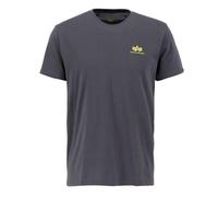 Alpha Industries Maglietta Backprint da Uomo Vintage Grey