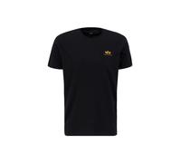 Alpha Industries Backprint T Maglietta con Stampa Camo da Uomo T-Shirt, Black/Orange, M