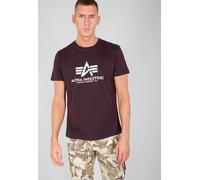 Alpha Industries Maglietta basic Deep Maroon S Rosso