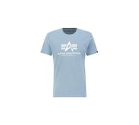 ALPHA INDUSTRIES Maglietta 'Basic Logo' blu cielo Uomo - Streetwear - Maglie e T-shirt - T-shirt ALPHA INDUSTRIES L