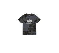 Alpha Industries Basic Big Logo Camo T-Shirt Magliette Taglia XL - Mimetismo nero