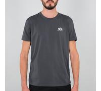 Alpha Industries Maglietta Basic Small Logo Grigio/Nero M Grigio