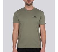Alpha Industries Maglietta Basic Small Logo Olive M Verde