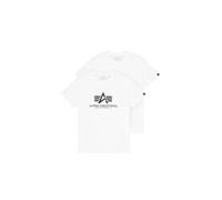 Alpha Industries Maglietta Basic a maniche corte 2 unità Bianco Taglia L Uomo