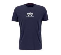 Alpha Industries Maglietta Basic T ML da Uomo Naval Blue