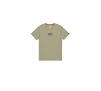 Alpha Industries Basic ML Maglietta, verde, taglia L per maschi