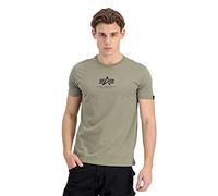 Alpha Industries Maglietta Basic T ML da Uomo T-Shirt, Oliva, M