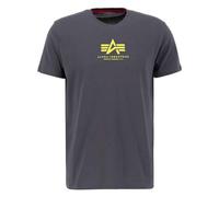 Alpha Industries Maglietta Basic T ML da Uomo Vintage Grey