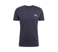 ALPHA INDUSTRIES Maglietta 'Basic T Small Logo' blu scuro, Taglia XXXL