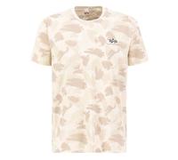 Alpha Industries Maglietta Basic T Small Logo Camo Uomo Sand